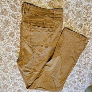 Women's Tan Straight Leg Pants